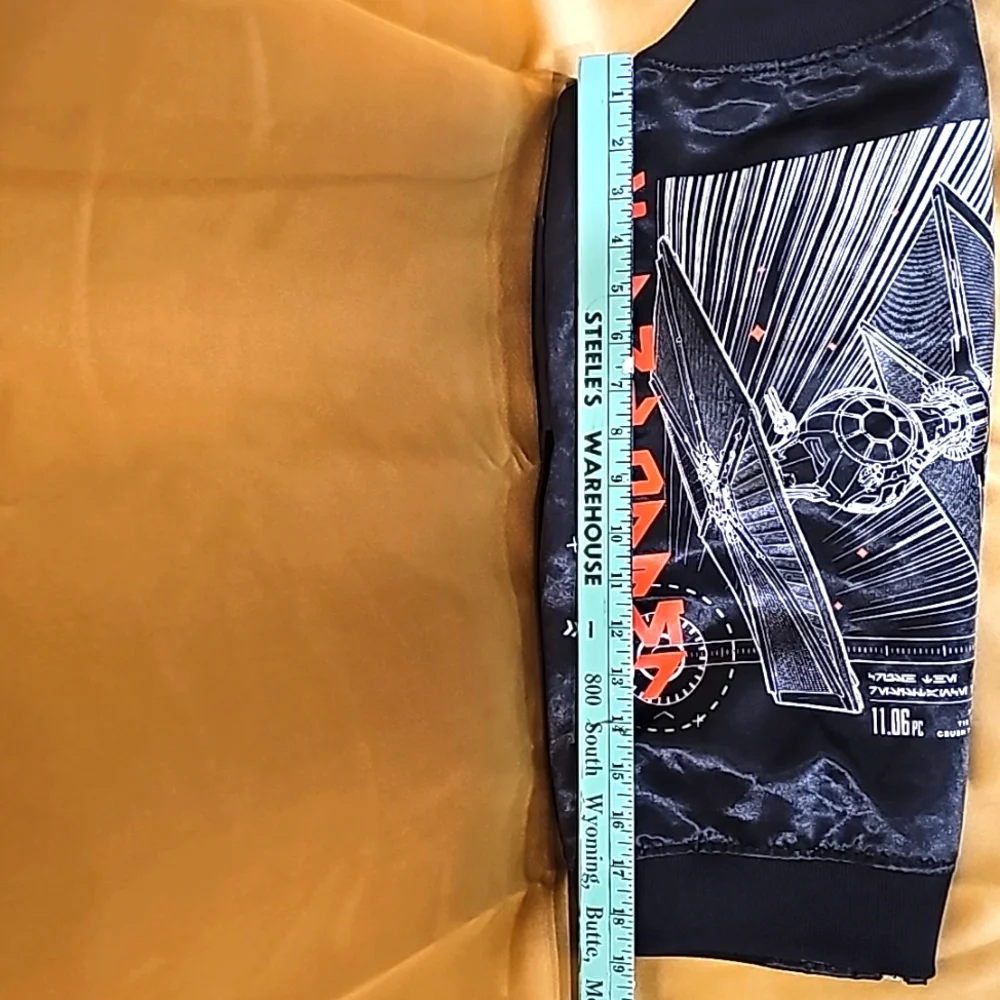 F Disney Star Wars Japanese Fighter Bomber Black Jacket XS